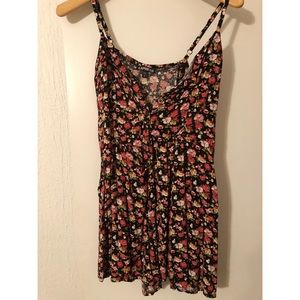 FLORAL BUTTON UP PLAYSUIT